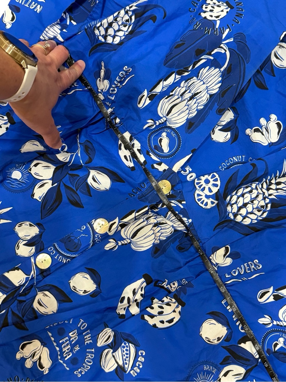 💙 Farm Rio Flutter Sleeve Babydoll Mini Dress Floral Boho Tiered Dress Size XL - Picture 15 of 16
